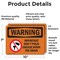 Signmission Important Don't Pour Grease With Symbol, 10 in W x Rectangle, Vinyl Decal OS-2PACK-WS-D-710-L-12197 - alternate 2